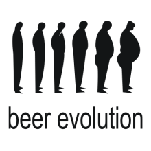 Тениска с щампа Beer evolution-F06