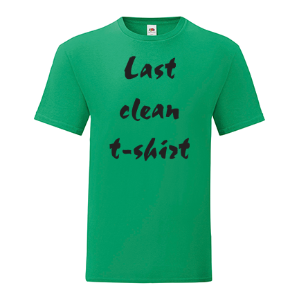 T-shirt Last clean t-shirt-F101