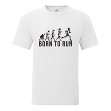 Тениска с щампа Born to run-F104