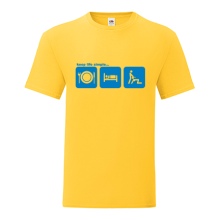 Тениска с щампа Keep life simple-F13