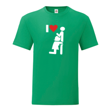 Тениска с щампа I love BJ-F37