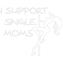 Тениска с щампа I support single moms-F39
