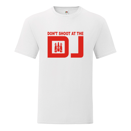 Тениска с щампа Don't shoot at the DJ-F53