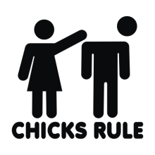 T-shirt Chicks Rule-F59