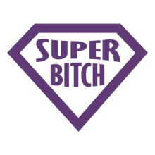 Тениска с щампа Super bitch-F62