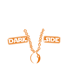 Тениска с щампа Dark side-F77