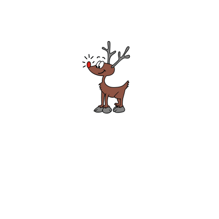 T-shirt Christmas deer-I06