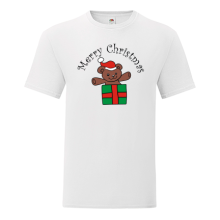 Тениска с щампа Merry Christmas-Teddy bear-I10