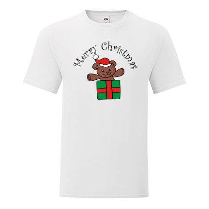 T-shirt Merry Christmas-Teddy bear-I10