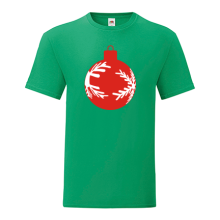 Тениска с щампа Christmas ball red-I12