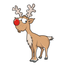 Тениска с щампа Christmas deer-I13