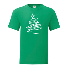 Тениска с щампа Christmas tree abstract-I15
