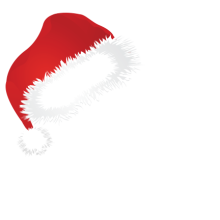 Тениска с щампа Merry Christmas-Hat-I19