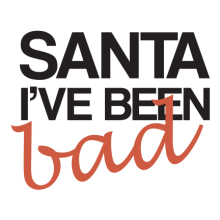 Тениска с щампа Santa, I've been bad-I26