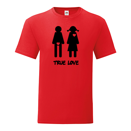 Тениска с щампа True Love-K02