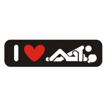 Тениска с щампа I love sex-K10