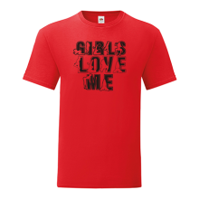 Тениска с щампа Girls love me-K13