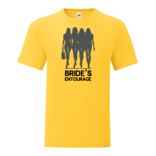 Тениска с щампа за моминско парти Bride's entourage-L02