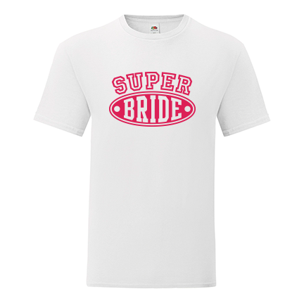 T-shirt for Bachelorette party Super Bride-L03