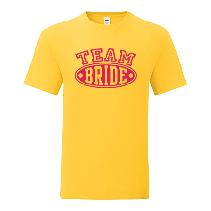 Тениска с щампа за моминско парти Team Bride-L04