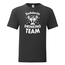 Тениска с щампа за моминско парти Bachelorette drinking team-L13
