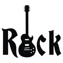 Тениска с щампа Rock-guitar-M09