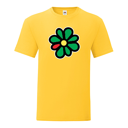 Тениска с щампа ICQ logo-P02