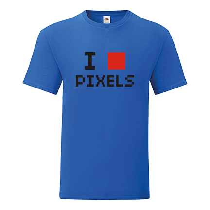 T-shirt I love pixels-P14