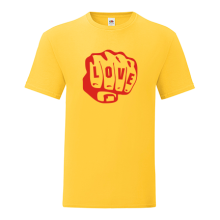 Тениска с щампа Fist love-S01