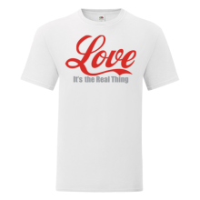 Тениска с щампа Love is the real thing-S08
