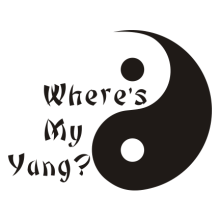 Тениска с щампа Where's my Yang-S12