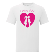 Тениска с щампа I love you-S20
