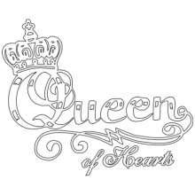 T-shirt Queen of hearts-S27