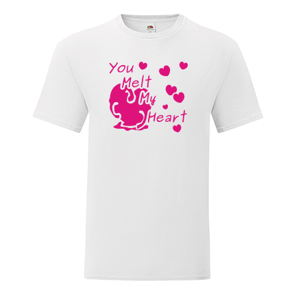 T-shirt You melt my heart-S37
