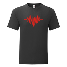 Тениска с щампа Heart rate-S38
