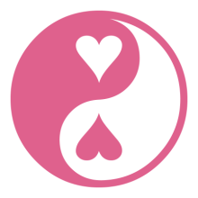 Тениска с щампа Yin-Yang hearts-S41