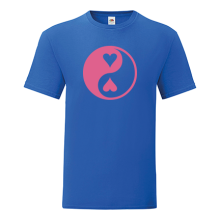 Тениска с щампа Yin-Yang hearts-S41