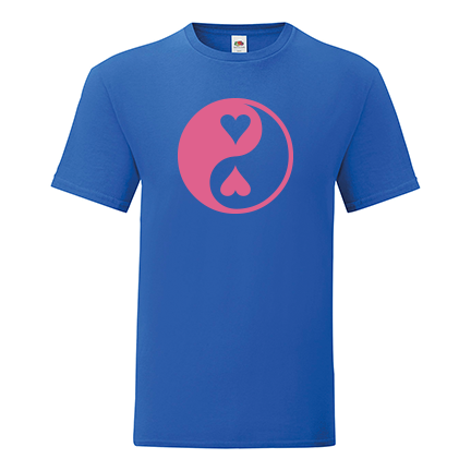 T-shirt Yin-Yang hearts-S41