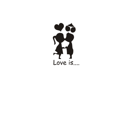 Тениска с щампа Love is-S44