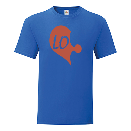 T-shirt Half heart-LO-S53
