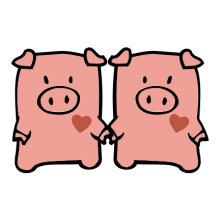 Тениска с щампа Pigs-S60