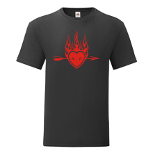 Тениска с щампа Heart flames arrow-S66